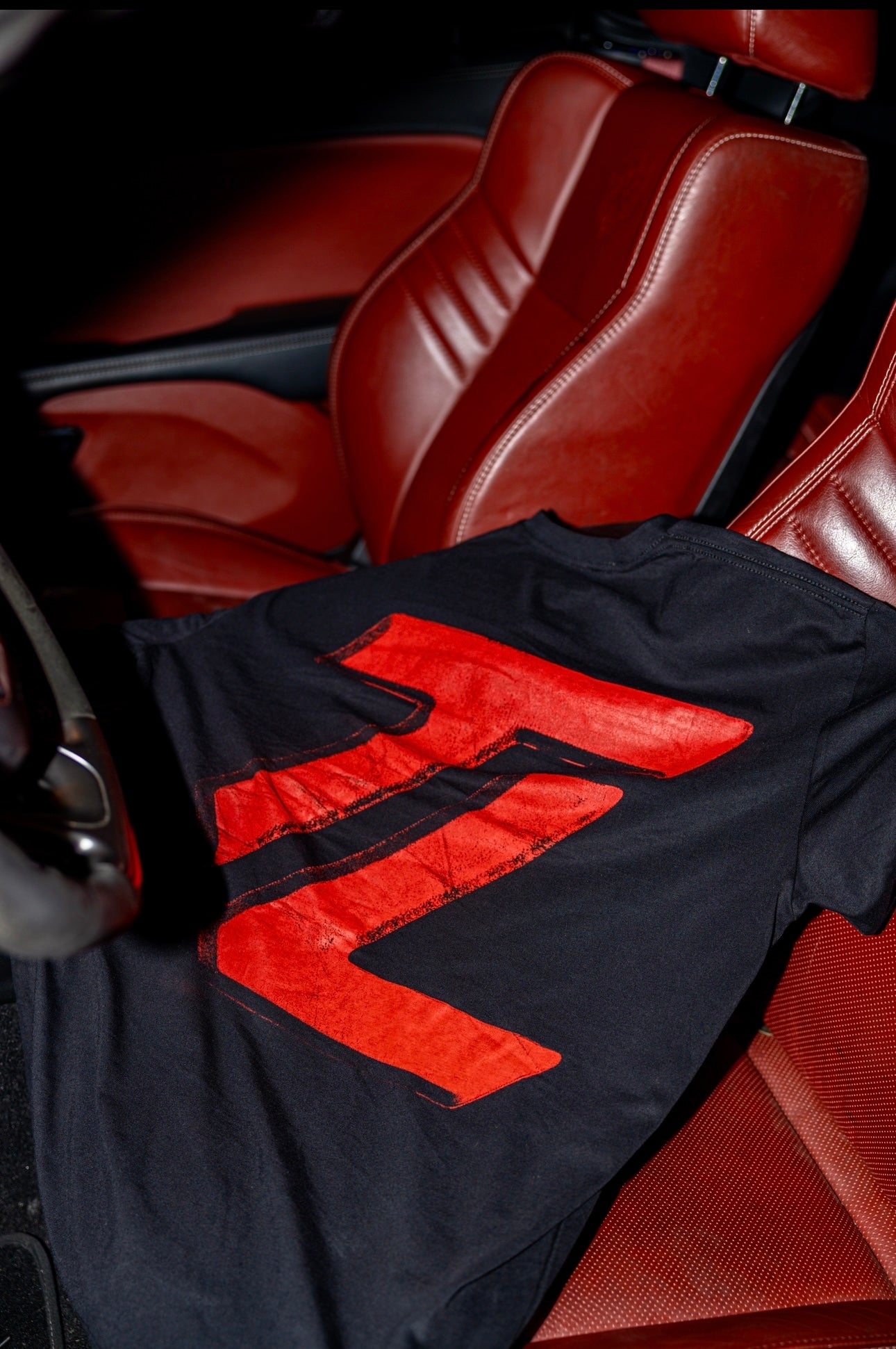Heavyweight Black(plain front-T) Back Red TL